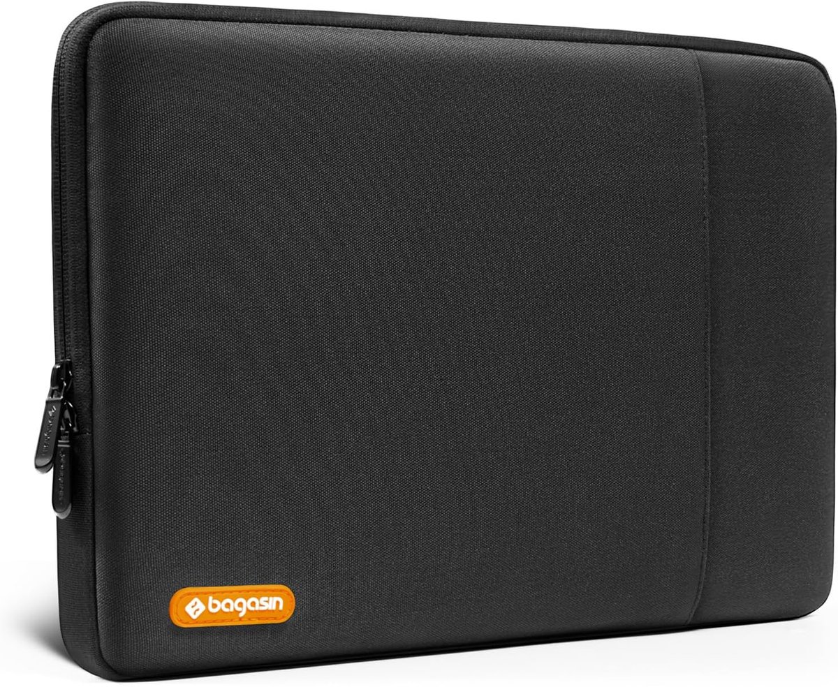 Originap Laptophoes 14 inch, 14 inch, laptophoes compatibel met HP Lenovo Dell ASUS Acer, HP Stream, Dell Latitude, Lenovo IdeaPad, polyester verticale stijl, laptoptas, zwart