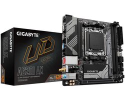 Gigabyte A620I AX (rev. 1.0) - Moederbord - ATX - Socket AM5 - AMD A620 - DDR5 - Realtek audio CODEC - Realtek RTL8852CE