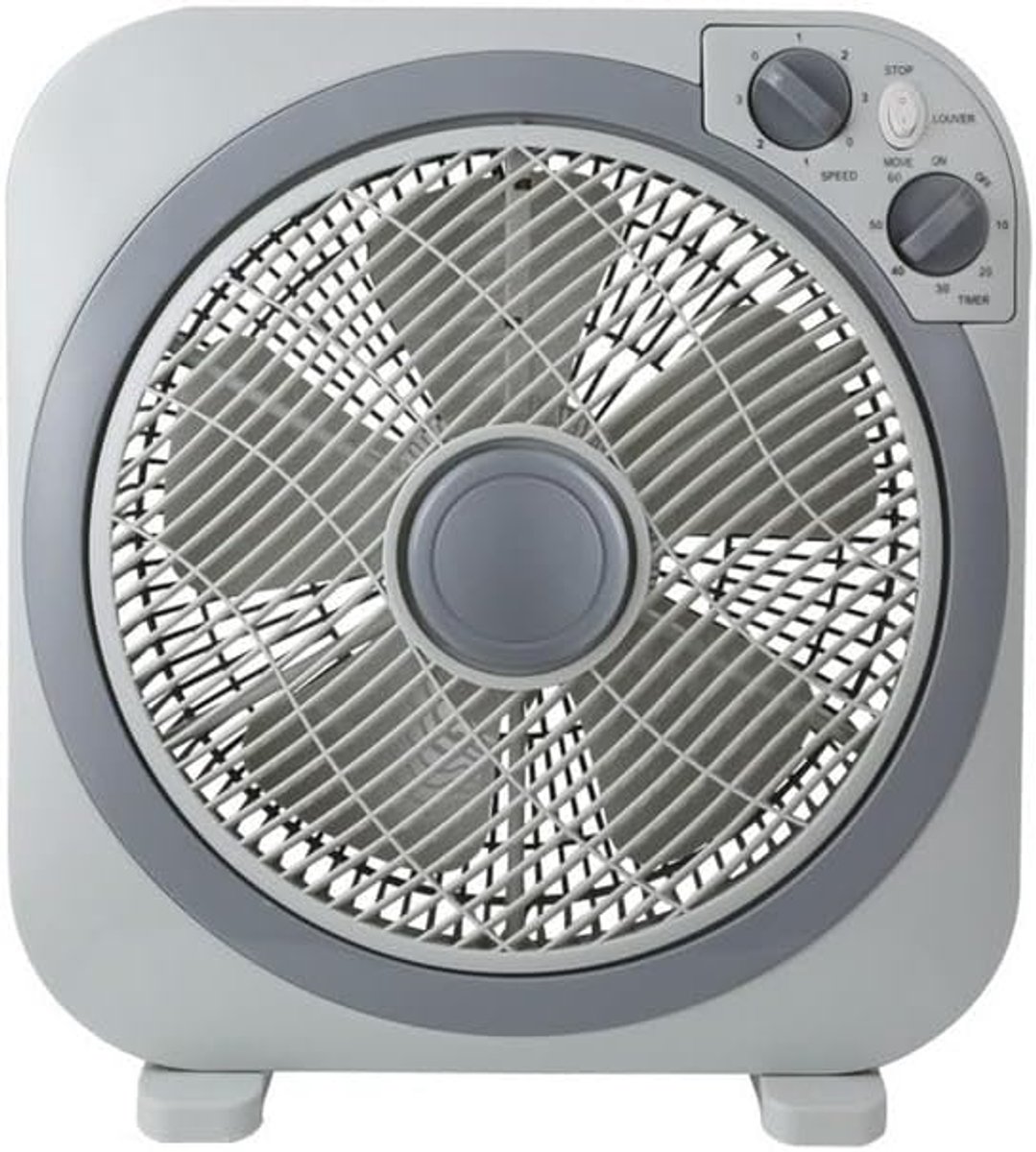 Vloerventilator - Ventilator met voet - Luchtcirculatie - Draaibare diffuser - 30 cm - Afb
