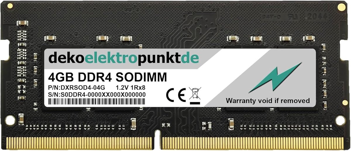 RAM Geheugen Module - DDR4 SO-DIMM - Opslag Uitbreiden - Plug en Play - 4 GB