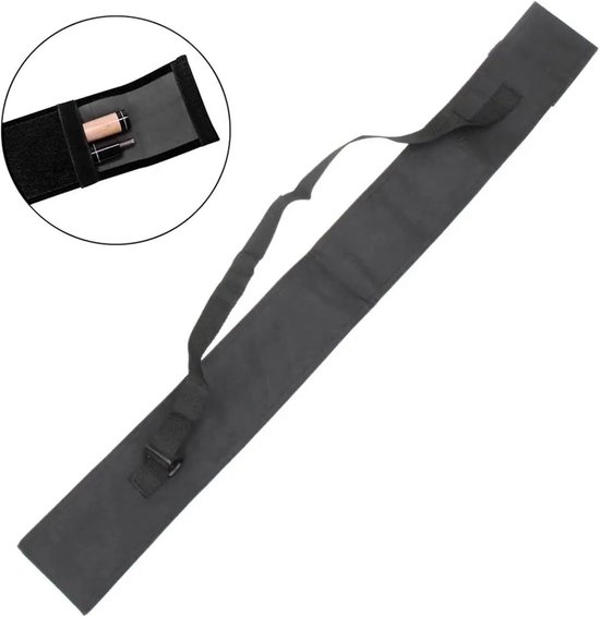 Biljartkeu Tas - Opbergtas Keu - Biljart Sport - Robuuste Bescherming - 120 cm - Zwart — afbeelding 5