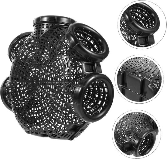 Draagbare Viskorf - Opvouwbare Fuik - Vissen Garnalen Paling - Eenvoudig Te Monteren - 30.5 x 26.5 x 10.5 cm — afbeelding 5