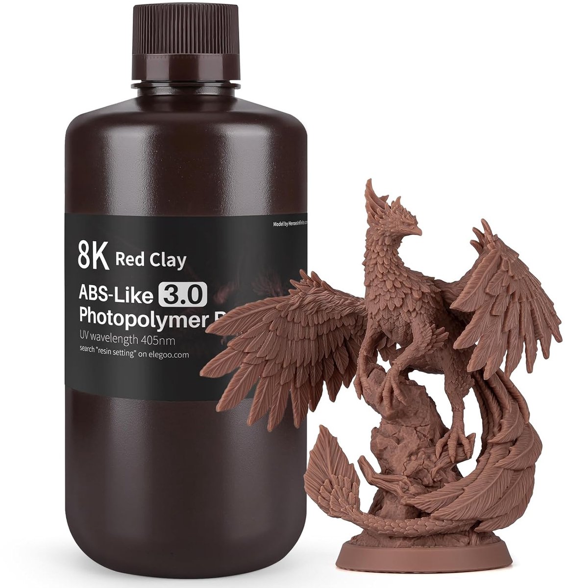 3D Printer Hars - UV Hars Precisie - Hoge Detail Prints - Verbeterde Sterkte - 1000g - Rood