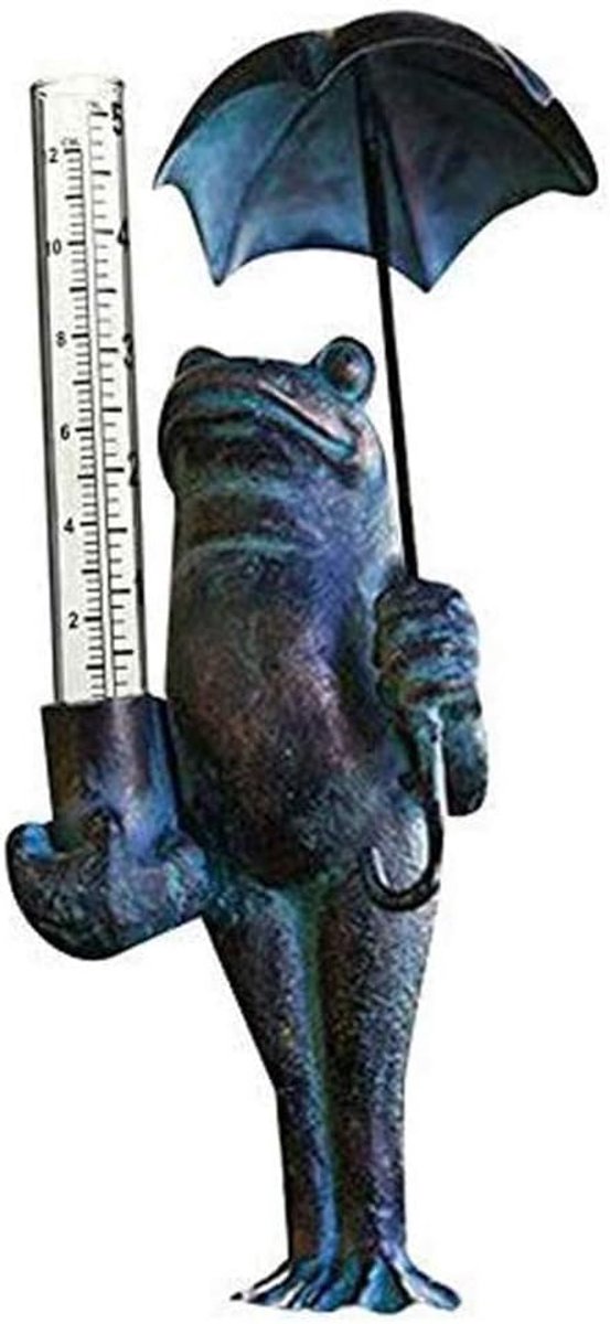 Regenmeter Glas - Regenmeter Tuin - Neerslag Meten - Duidelijke Kalibratie - 5 Inch Capaciteit - Transparant