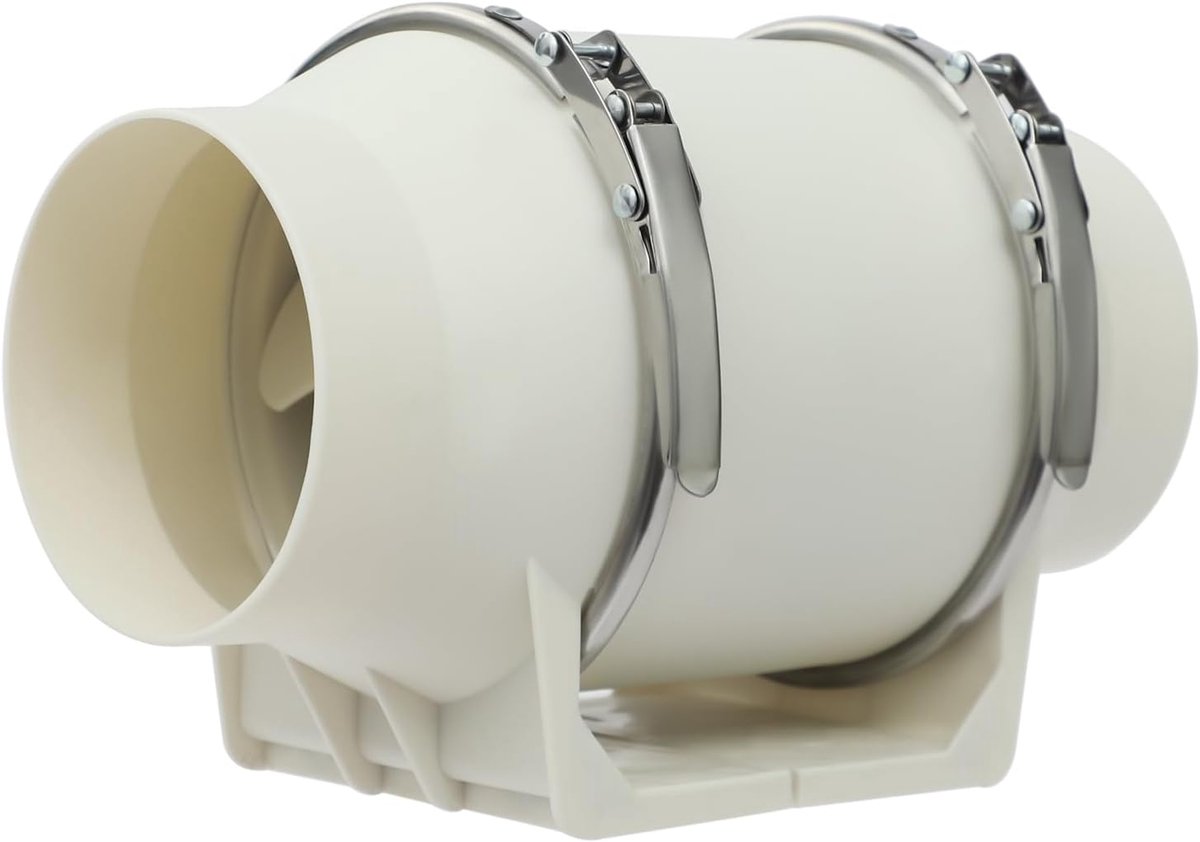 Buisventilator Afvoerventilator - Inline Ventilator - Luchtkwaliteit Verbeteren - Krachtig
