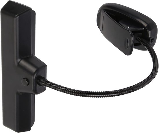 Draagbare LED Lamp - Leeslamp Klem - Muziek Noten Verlichting - Flexibele Zwanenhals - 17 x 11 x 8 cm — afbeelding 2