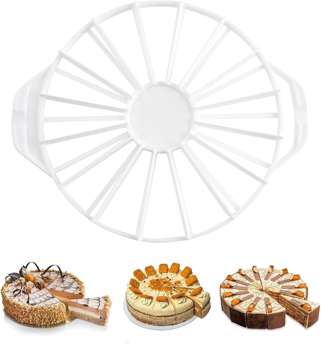 Taartsnijder - Taartverdeler - Gelijke Stukken - Verstelbare Diameter - 325 cm Lengte