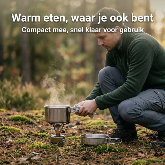 Lomera Camping Pannenset - Camping Pannen - Kampeer Pannenset - Kampeer Pannen - Pannenset Kamperen - Camping Kookset - Kampeer Kookset - Camping Kookgerei - Camping Pan Set - Pannenset Outdoor van Merkloos — afbeelding 4