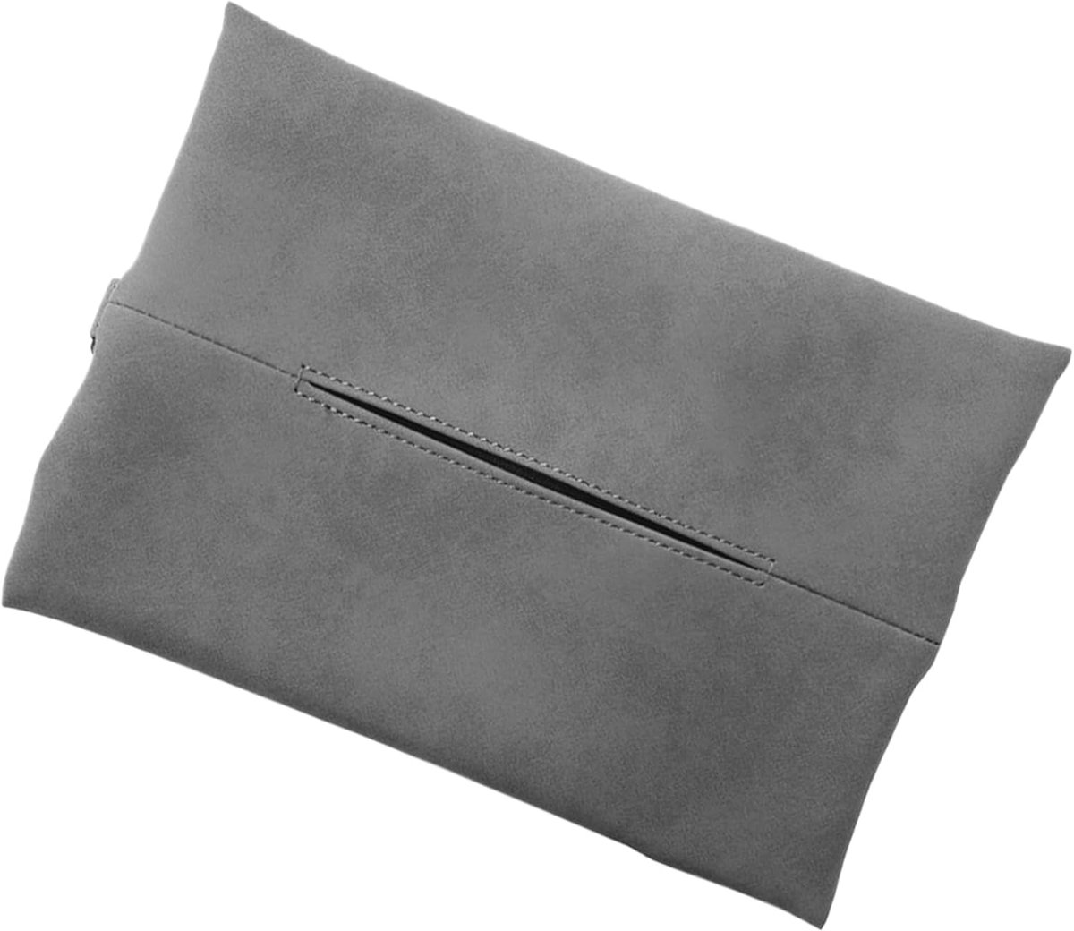 Zakdoekhouder Handtas - Reis Zakdoekhoes - Onderweg Gebruik - Waterdicht Leer - 25 x 17.8 cm - Grijs