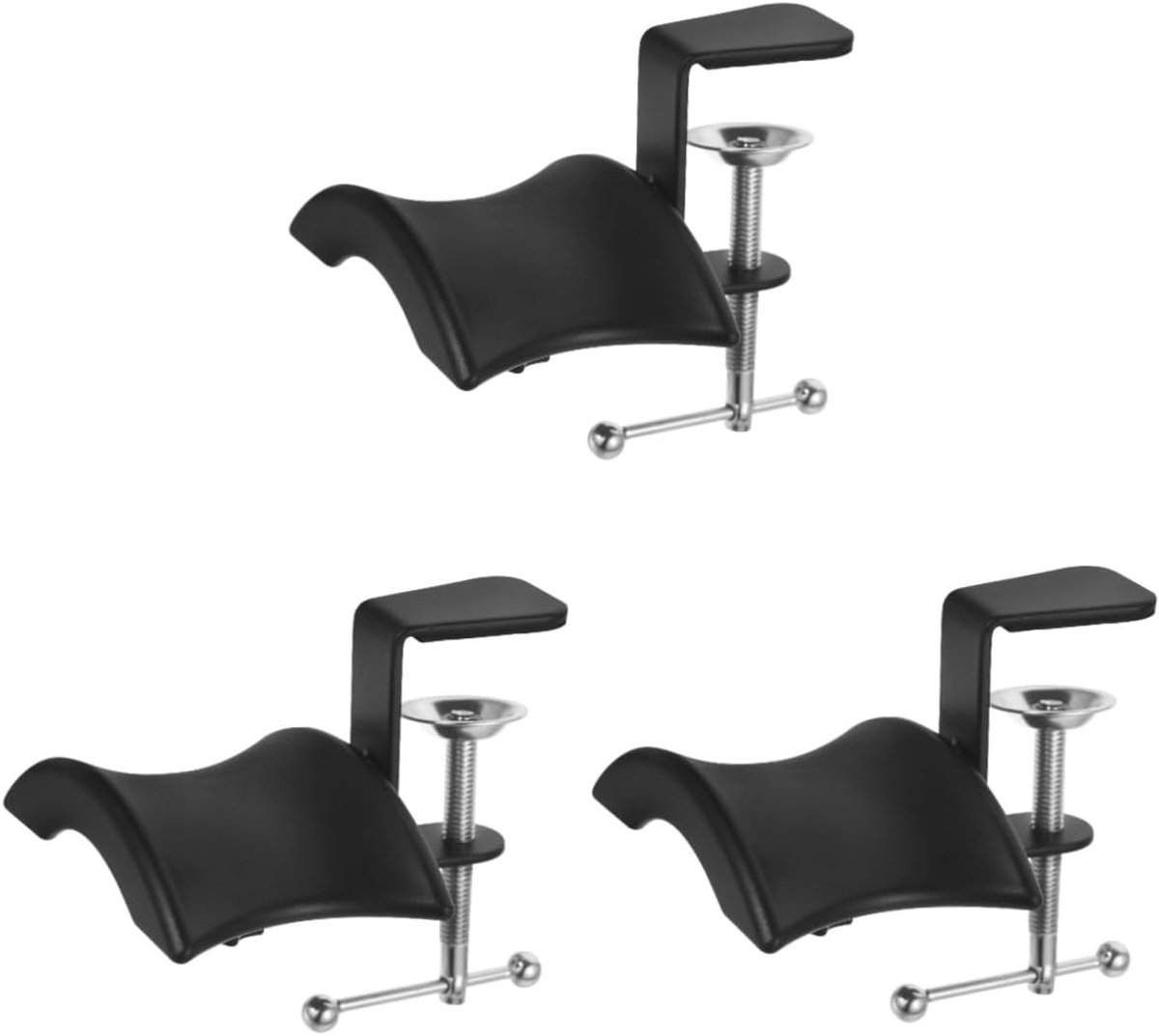 Koptelefoonhouder Set - Headset Standaard - Bureau Organisatie - Stevige Klembevestiging - Compact Ontwerp - Zwart