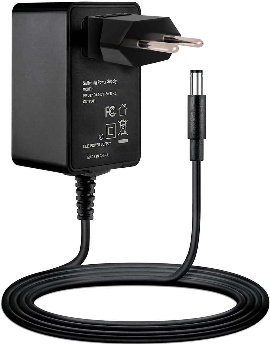 AC Adapter - Voeding Oplader - Apparaat Opladen - Hoge Efficiëntie Laag Verbruik - Klein En Licht - Zwart