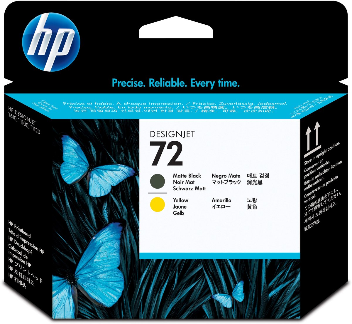 Original Ink Cartridge HP C9384A Yellow Matte back