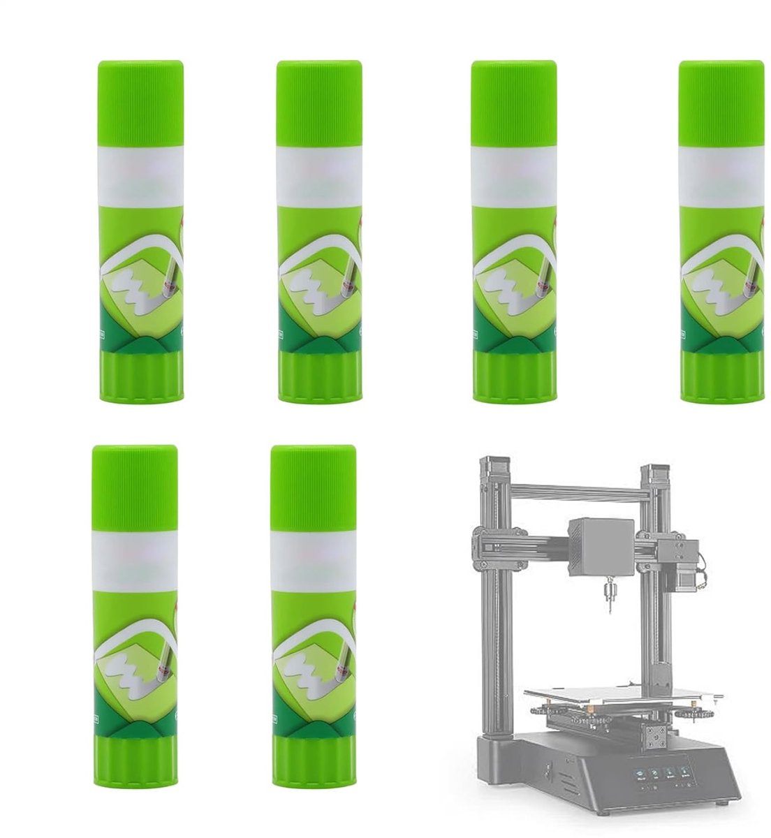 3D Print Stickers - Knutselaccessoires - Model Hechting - Herbruikbaar - 6 Stuks