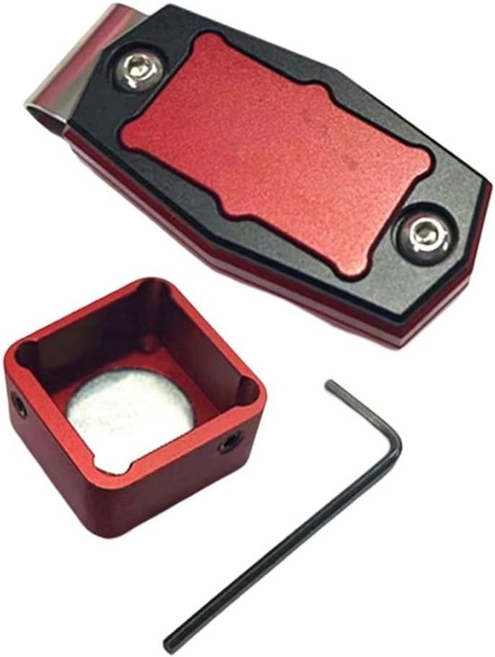 Biljartkrijt Houder - Poolkeu Accessoire - Beschermt Krijt - Met Riemclip - 7x3x1 cm - Paars — afbeelding 5