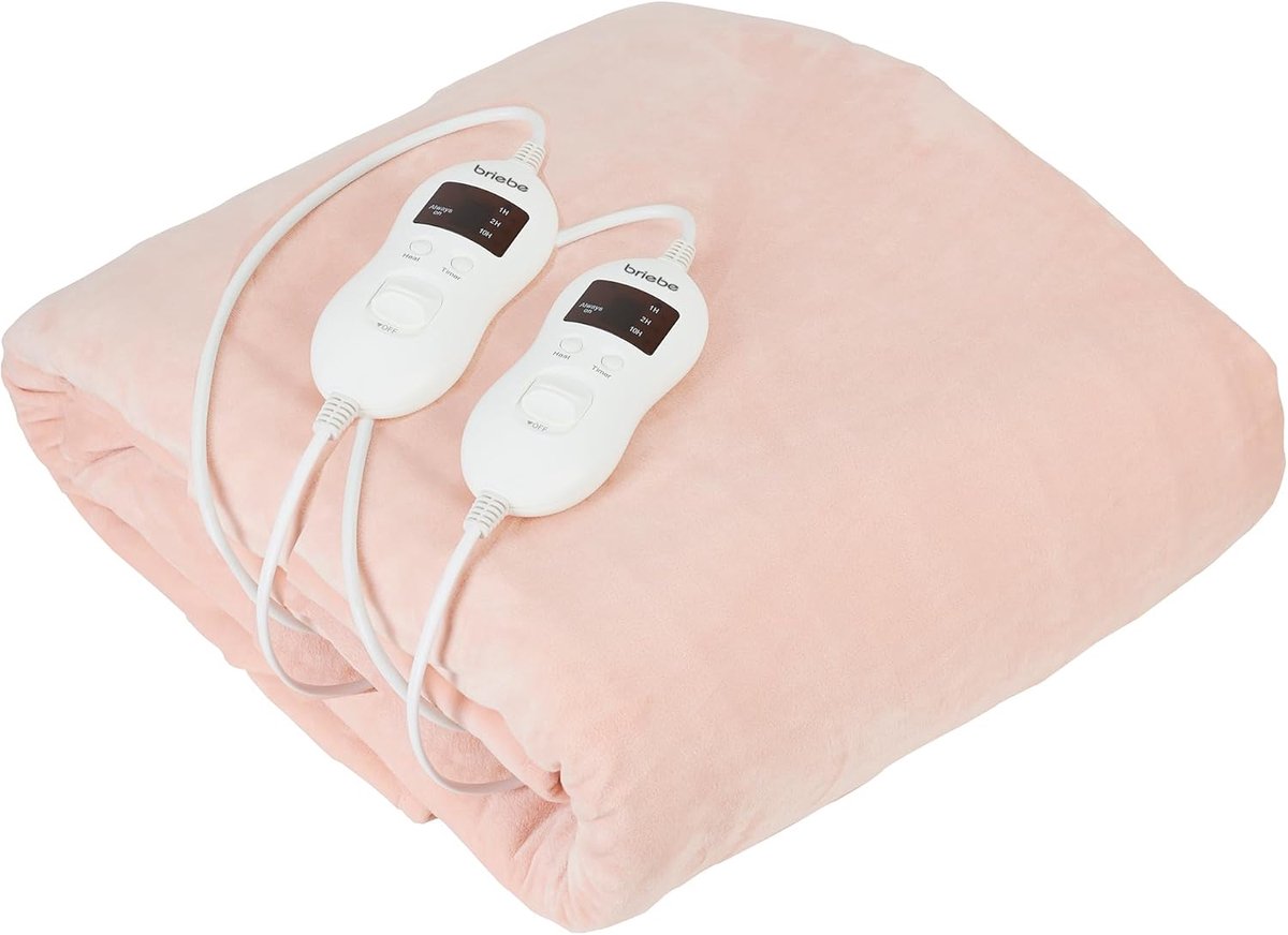 Elektrische Dekens - Verwarmde Dekens - Koude Nachten - Dubbele Warmtezones - 160 x 150 cm - Beige