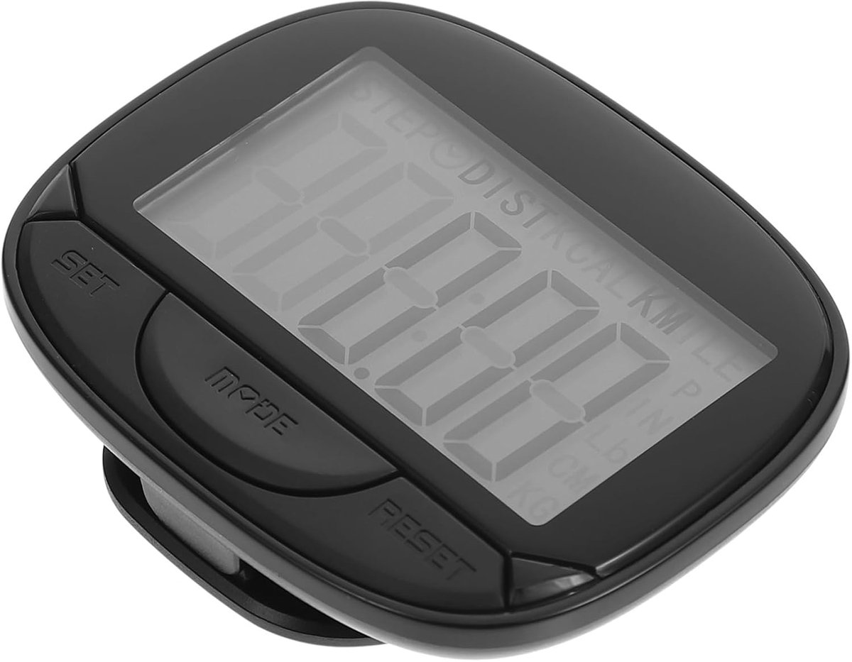 Draagbare Stappenteller - Clip Tracker - Fitness Bijhouden - Groot Display - 6.5CM - Willekeurig