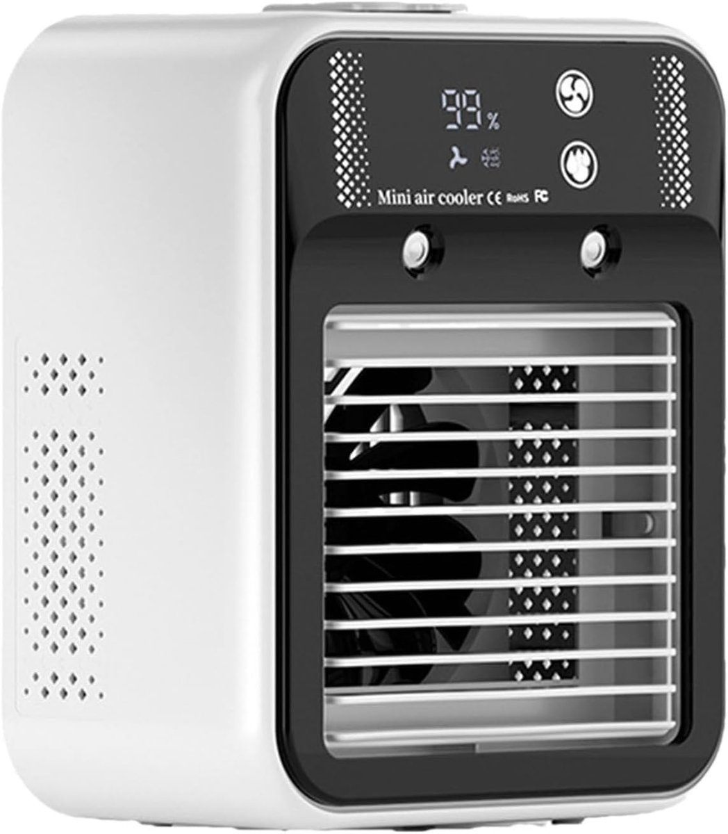 Draagbare Airco Ventilator - Persoonlijke Koeler - Persoonlijke Verkoeling - Twee Snelheden Twee Miststanden