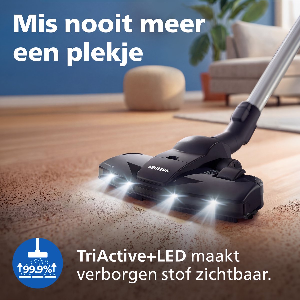 Philips 8000-serie Performer LED Stofzuiger met zak - XD8142/12 — afbeelding 4