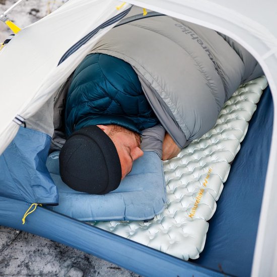 Kampeer Isomat - Luchtmatras Isolatie - Vier Seizoenen Kamperen - Hoge R-waarde Isolatie - 200x132x8 cm - Grijs — afbeelding 3