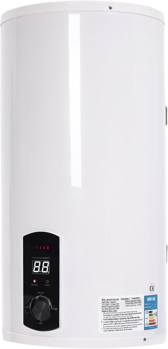 Elektrische Warmwaterboiler voor aan de Wand - Diverse Groottes Beschikbaar