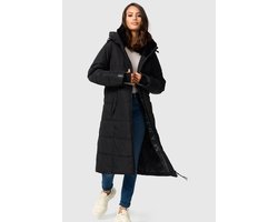 Warm & Waterafstotend Marikoo ZURARAA - Winterjas Dames - Volwassen - Capuchon - Zwart - L