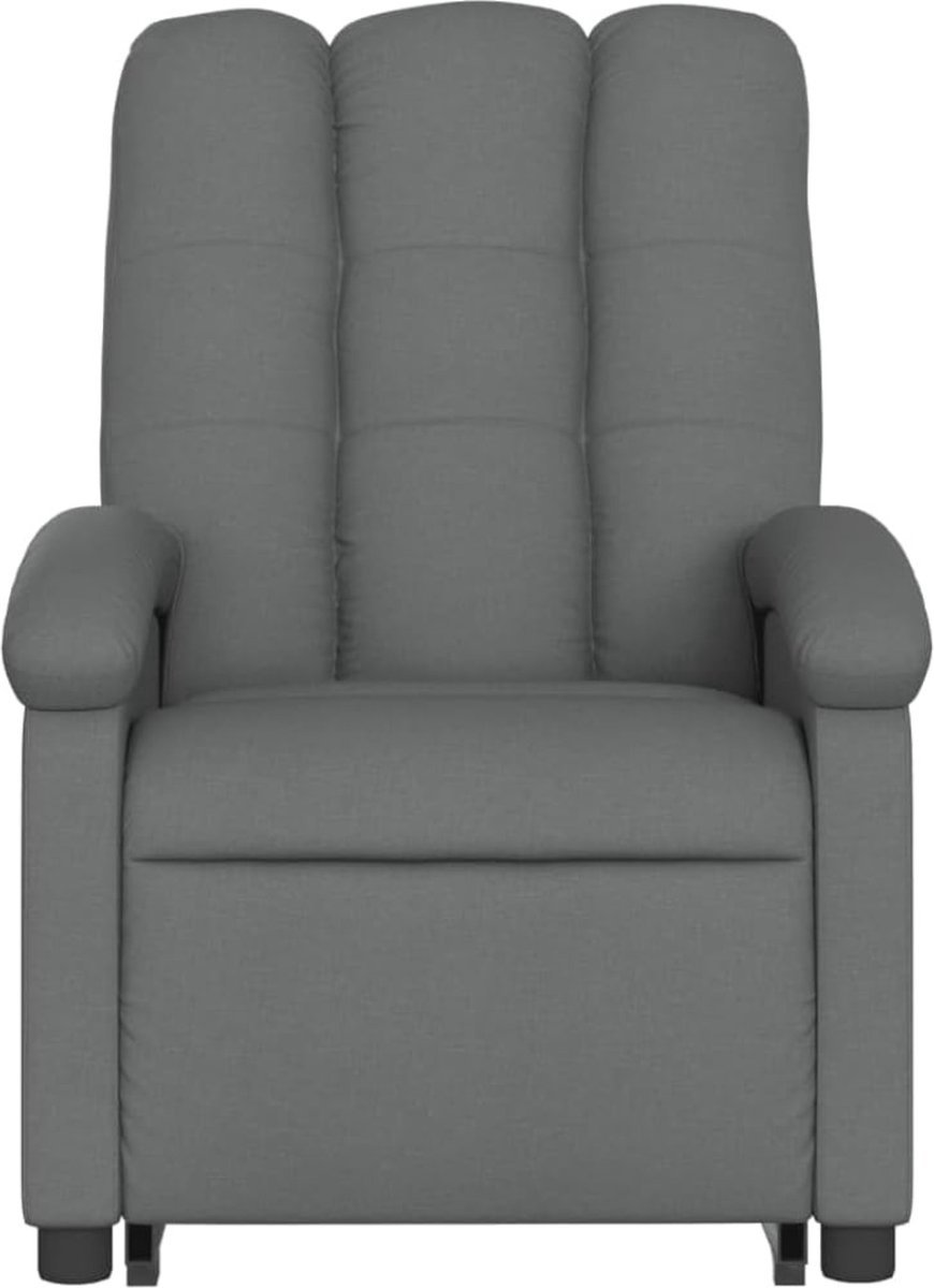Thuys – Sta Op Stoel Elektrisch – Relaxfauteuil Verstelbaar – Armstoel voor Ouderen – 70 x 93 x 101cm – Donkergrijs