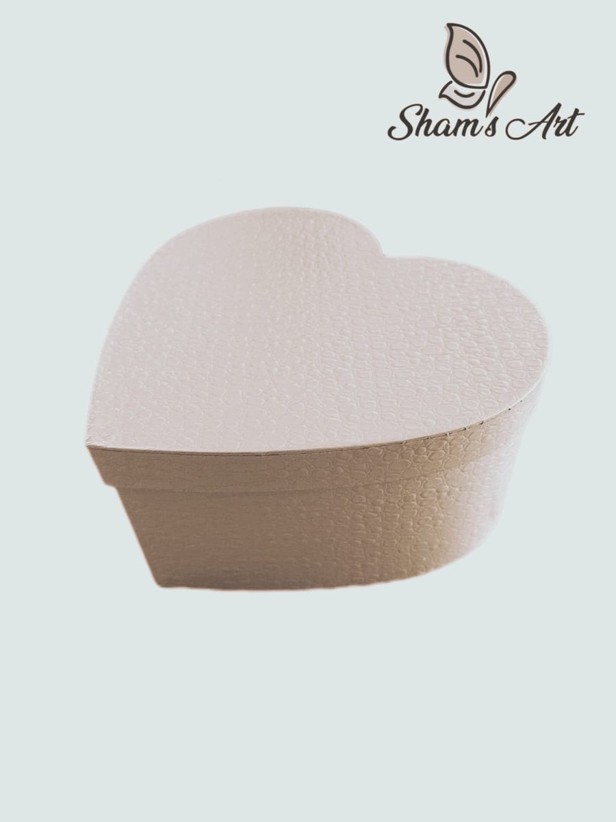 Luxe Hartvormige Doos met Deksel - S: 21x20x9.5cm - Vies Roze - Cadeaudoos - Geschenkdoos
