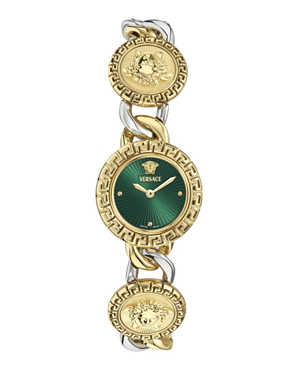 Versace La Greca Stud Icon VE0Q00125 Horloge - Staal - Multi - Ø 28 mm