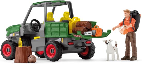 schleich FARM WORLD Houtzager met voertuig - 42659 van Merkloos — afbeelding 4