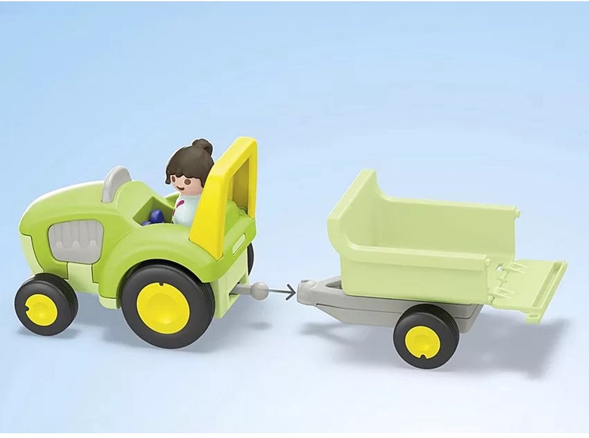 PLAYMOBIL Junior PROMO: Boerderijavontuur met tractor, aanhanger en dieren vrienden - 71656 — afbeelding 12