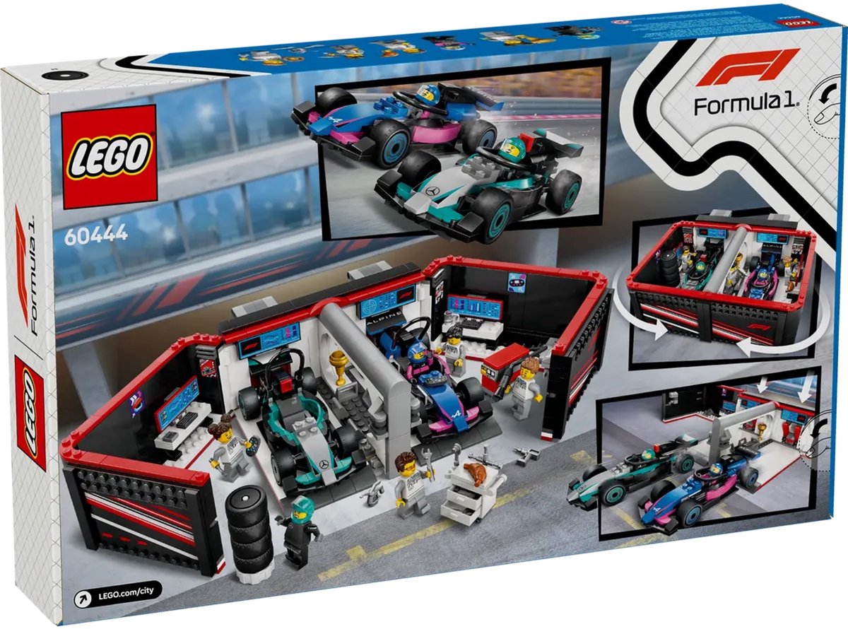 LEGO City F1 garage met Mercedes-AMG en Alpine auto's - 60444 — afbeelding 7