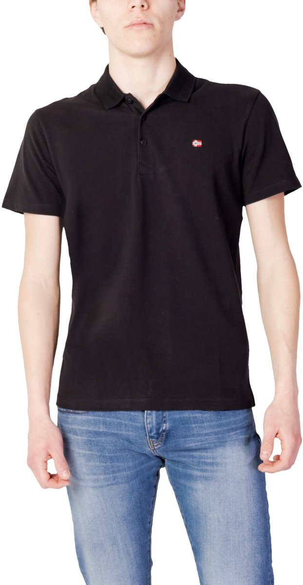 Napapijri Ealis Polo 3XL Heren Zwart