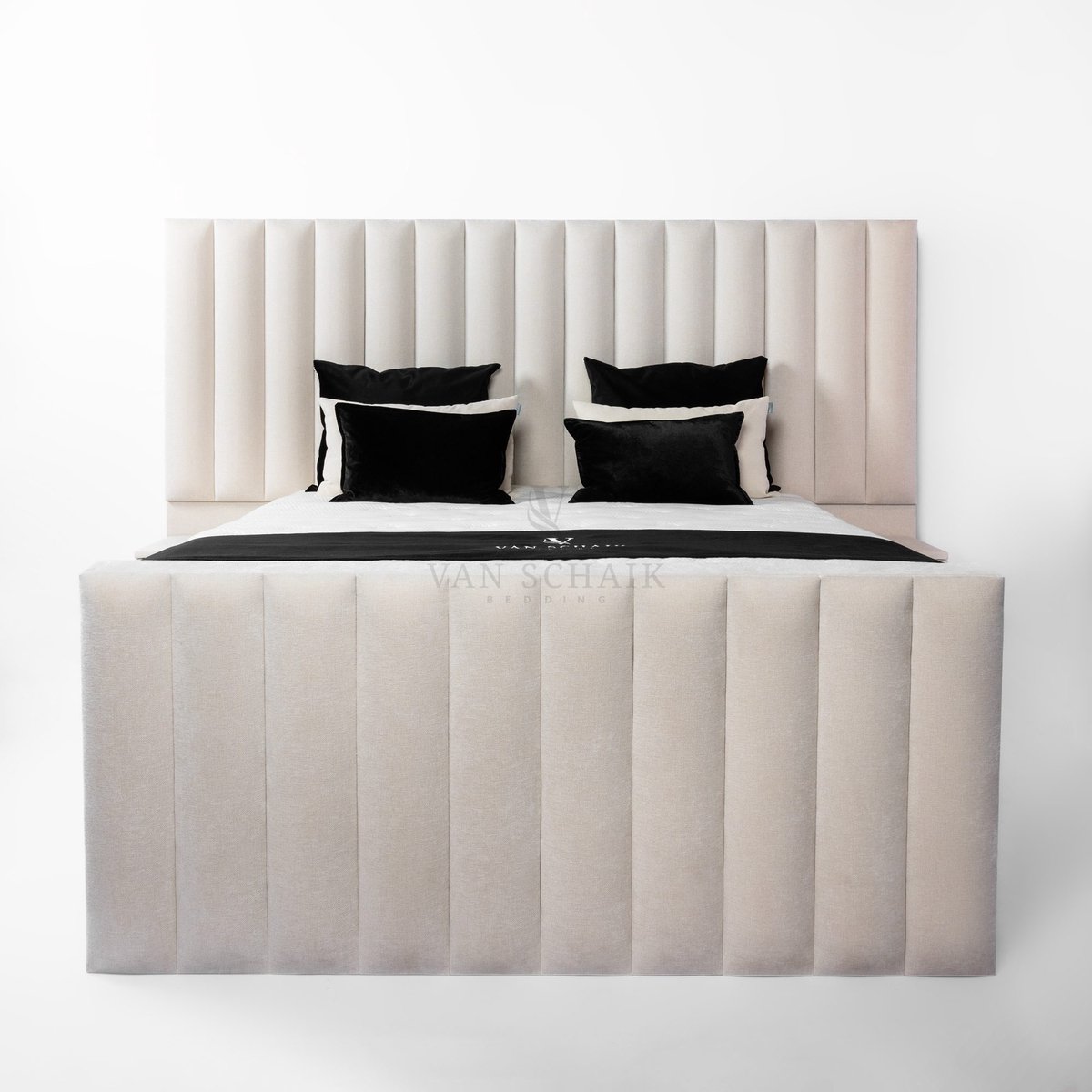 van Schaik Bedding Boxspring Chateau 140x190 - van Schaik Bedding - Incl Pocket matrassen & Micropocket HR Topper - 30cm harde boxen Finesse 01