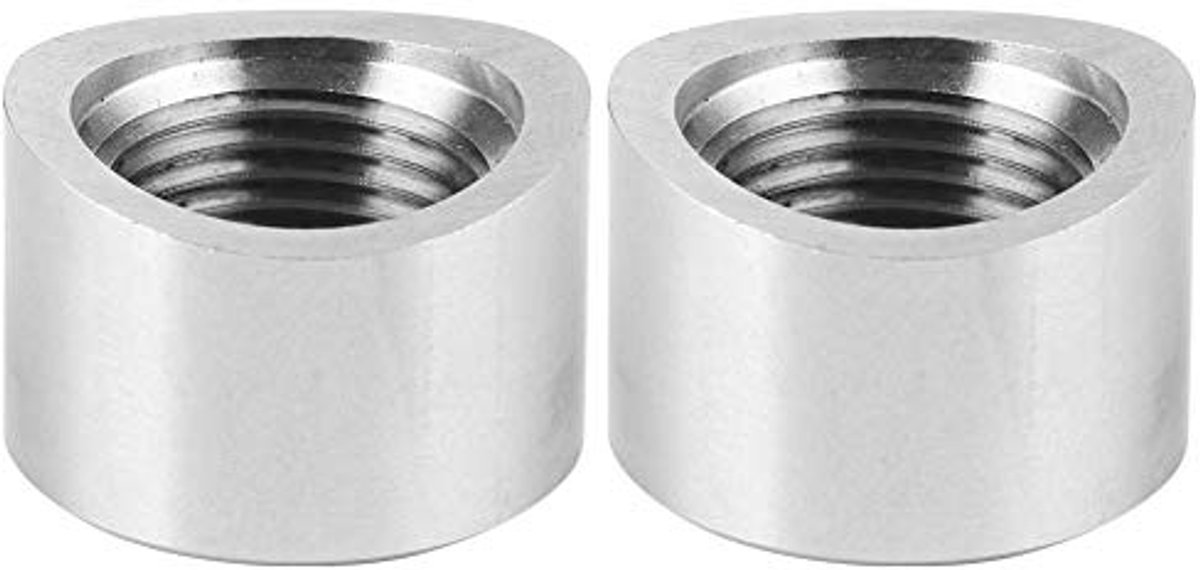 Zuurstof Sensor Moer Bung M18 x 1.5 - 2 Stuks - RVS SS304 - 17mm Lengte