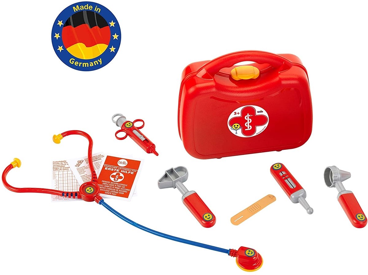 Klein Toys dokterskoffer - incl. speelgoedinstrumenten - 21,5x8,5x20 cm - rood — afbeelding 6