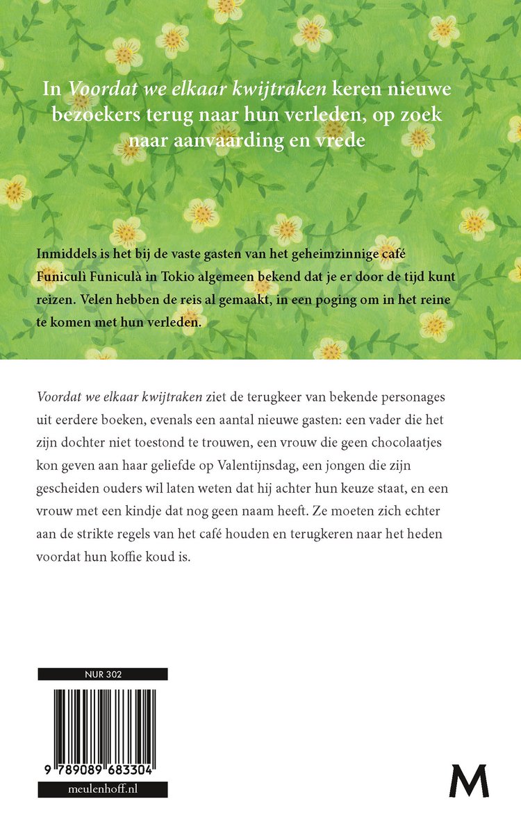 Before the coffee gets cold 5 - Voordat we elkaar kwijtraken - back cover