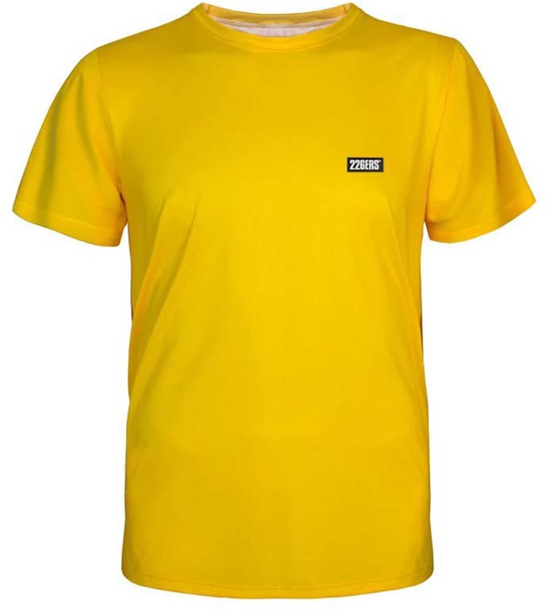 226ers Color Block T-shirt Met Korte Mouwen Geel
