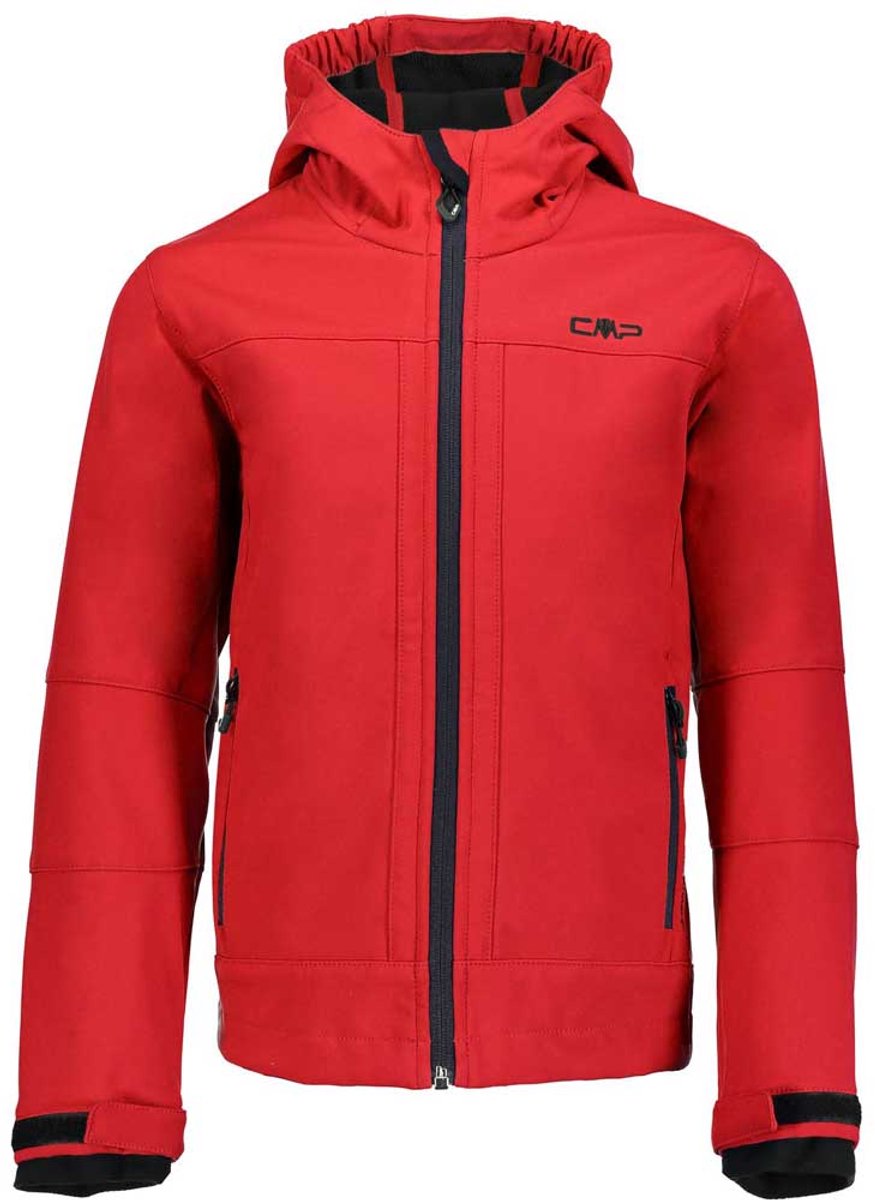 Cmp Fix Hood 3a00094 Softshelljack 5 Years Jongens Meisjes Ferrari / Nero