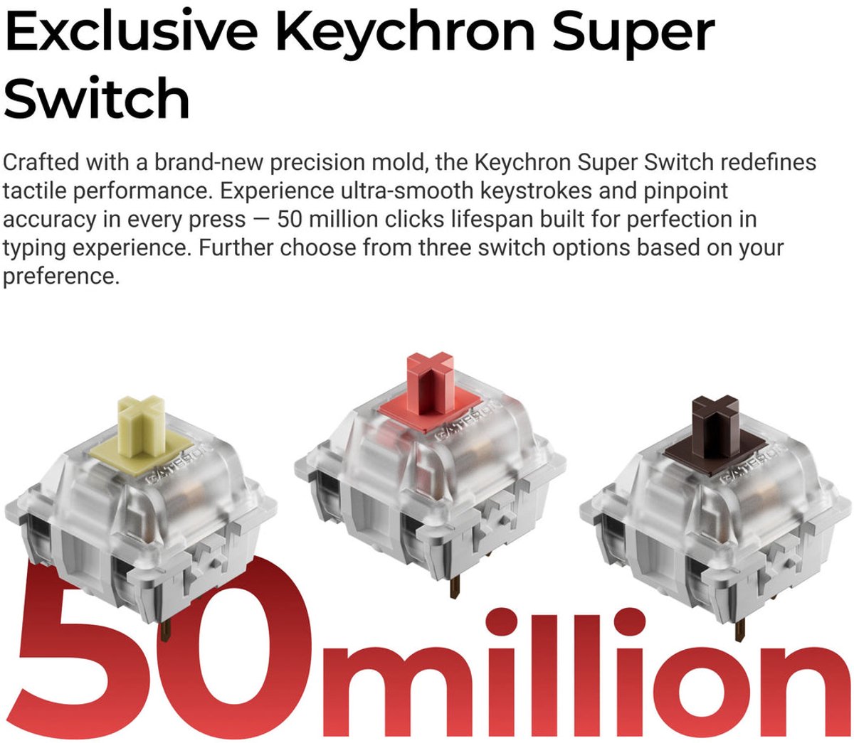 Keychron C3 Pro - Mechanisch Toetsenbord - Rode Switch thumbnail 6