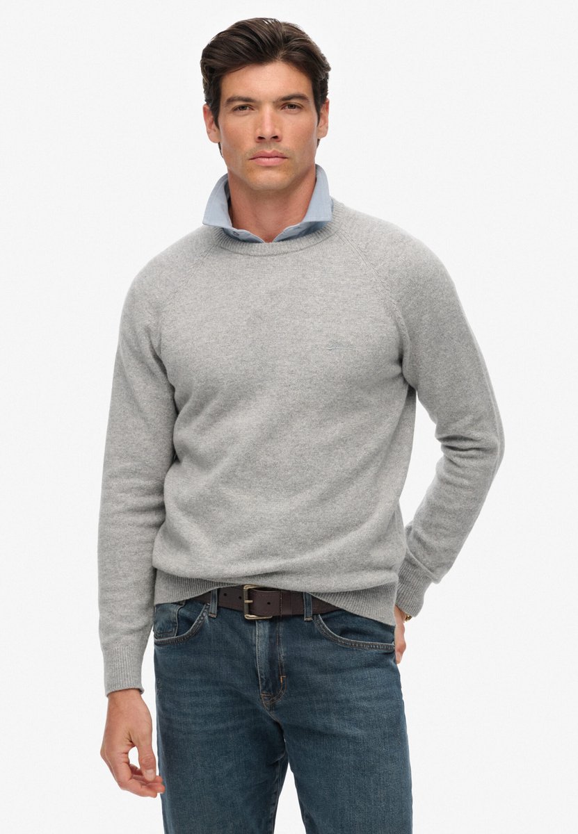 Superdry Trui van wolmix Heren Sweaters Light Sage