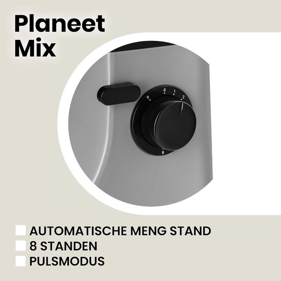 Multifunctionele Kneedmachine 1800W met Touchscreen en 5L Kom van Tristar — afbeelding 3
