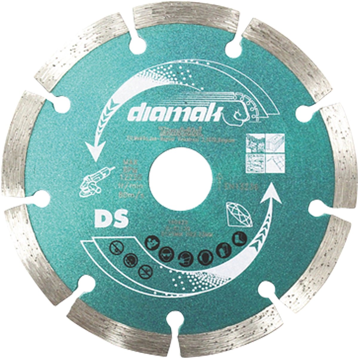 Makita 10x Diamantschijf DIAMAK 125 mm - D-62169