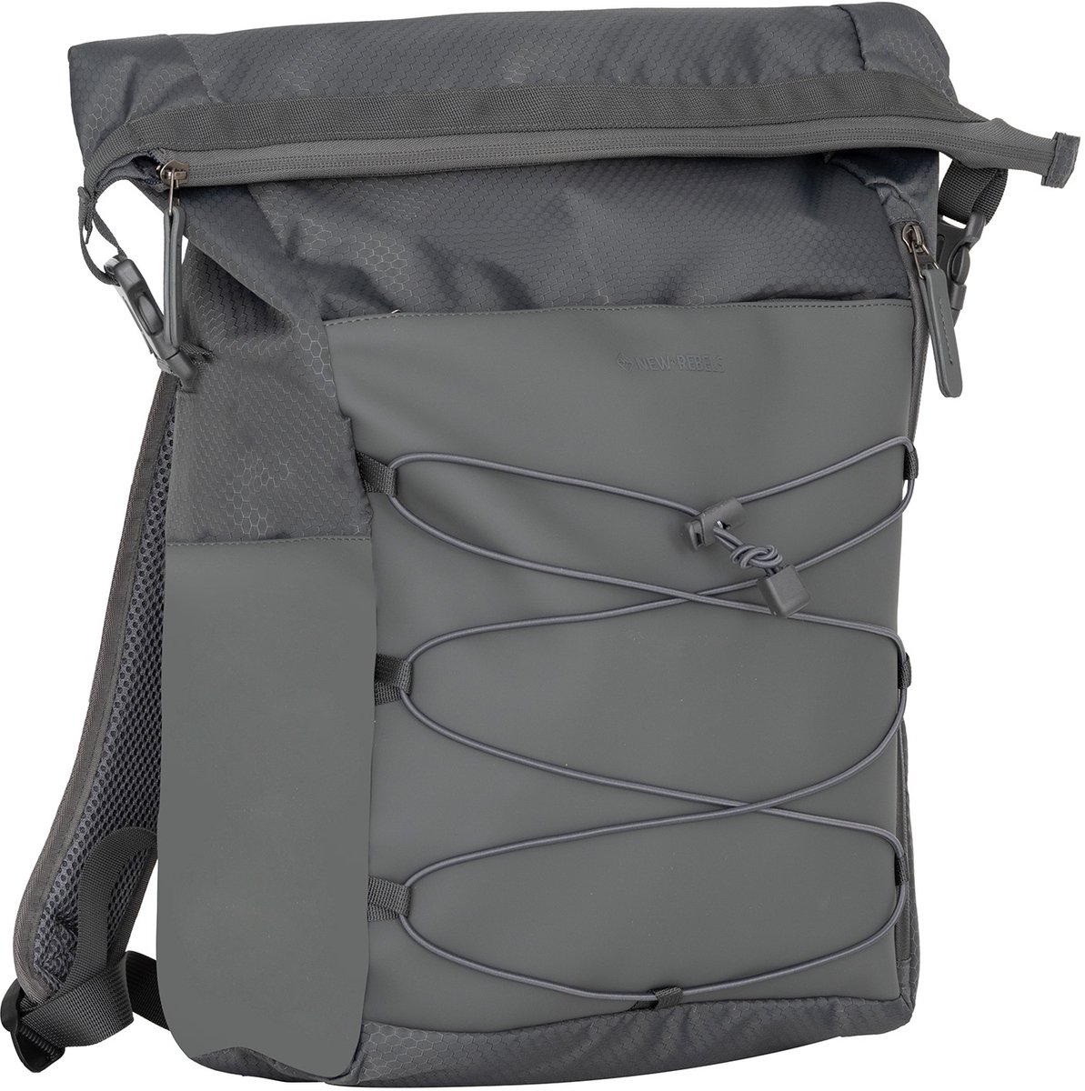 New Rebels Trondheim - Windsor Rolltop Rugzak 21L – Waterafstotende Laptoprugzak – Werktas & Weekendtas – 15.6 inch – Unisex – Nylon