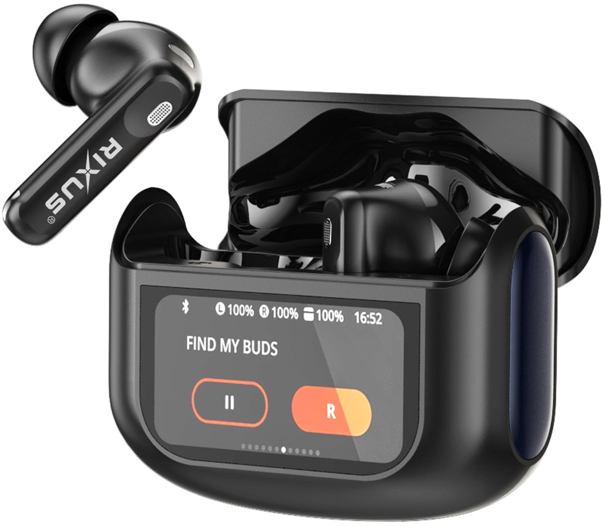 Rixus RXBH63B Wireless Earbuds Touch Case Pro Black
