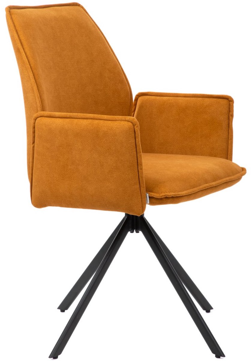 HOMLA - LUGRO - Swivel Chair - Mustard - 56x60x82 cm