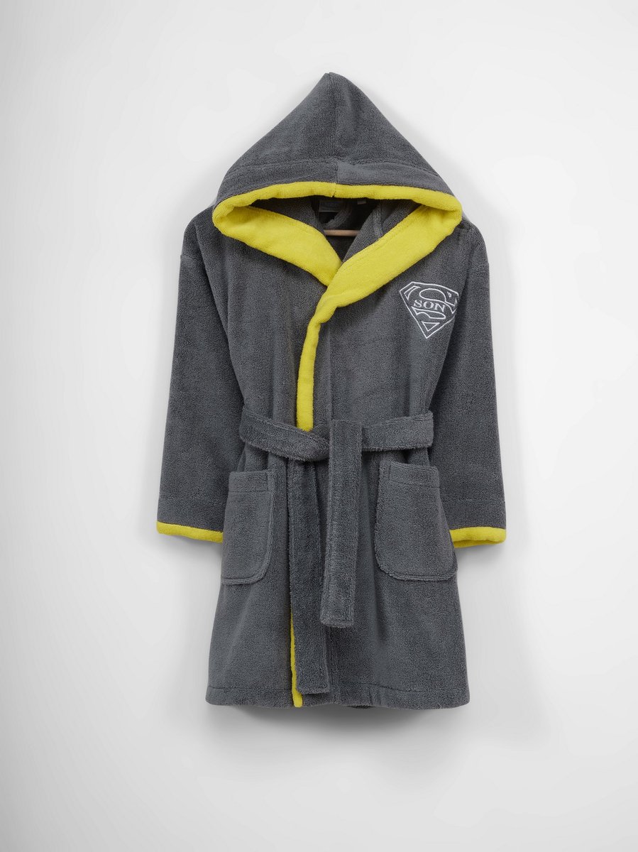 Asir Kids badjas – grijs/geel –