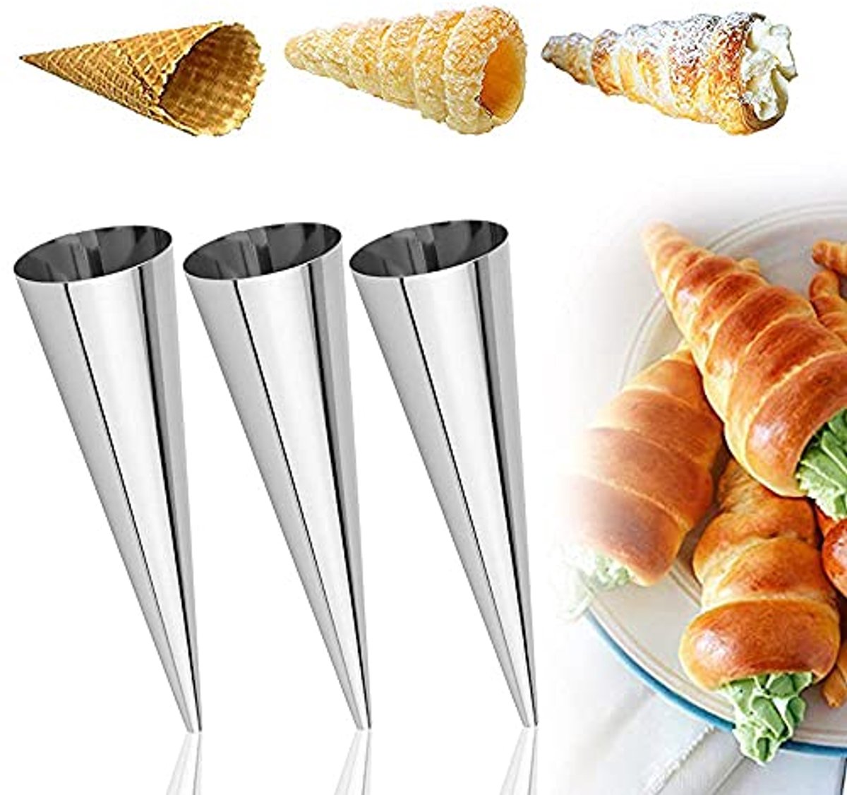 12 Stuks Cannoli Mallen voor Het Maken van Gevulde Desserts en Snacks