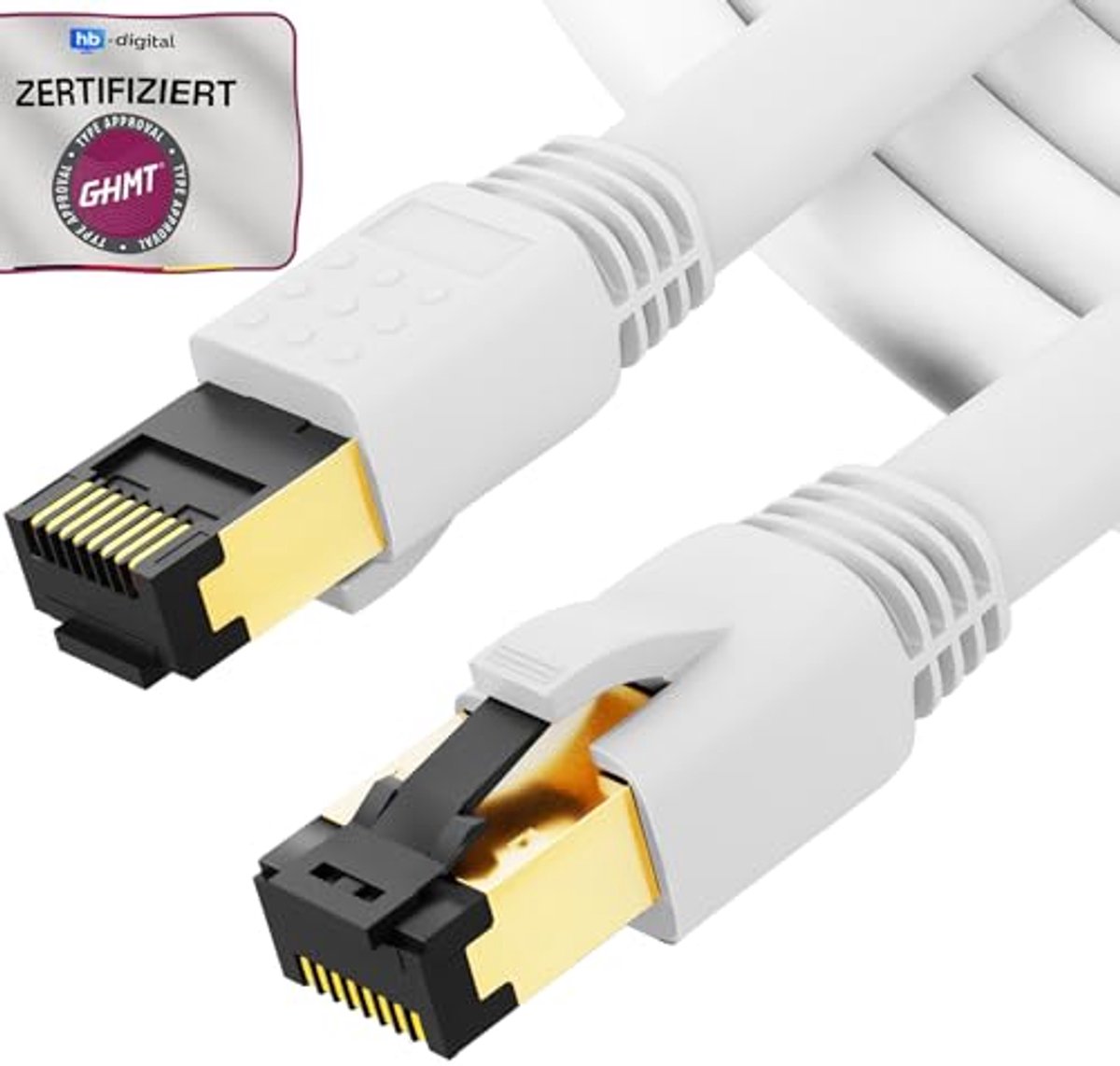 7,5m CAT 8.1 Netwerkkabel S/FTP LSZH - Hoogwaardige Ethernet Kabel met 40 Gbps