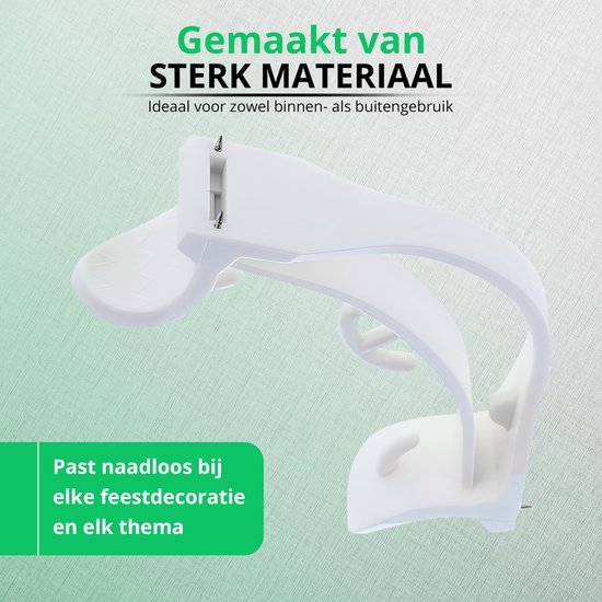 Pinces à guirlandes Daily Essentialz pour Guirlandes et drapeaux suspendues - Pince à guirlande - Crochets à guirlande - Décorations d'anniversaire - 10 pièces