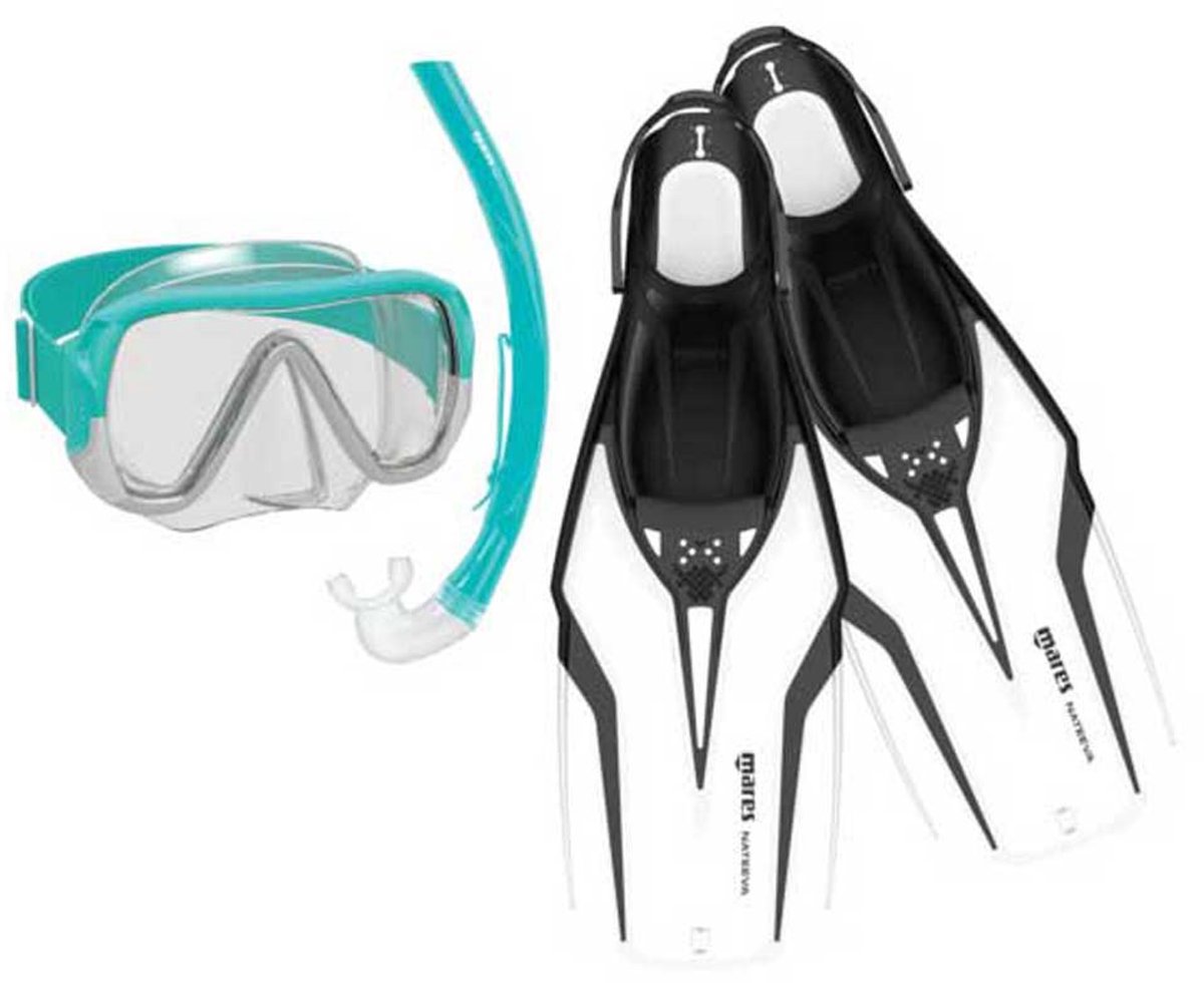 Mares Aquazone Nateeva Keewee Snorkelset Transparant S-M
